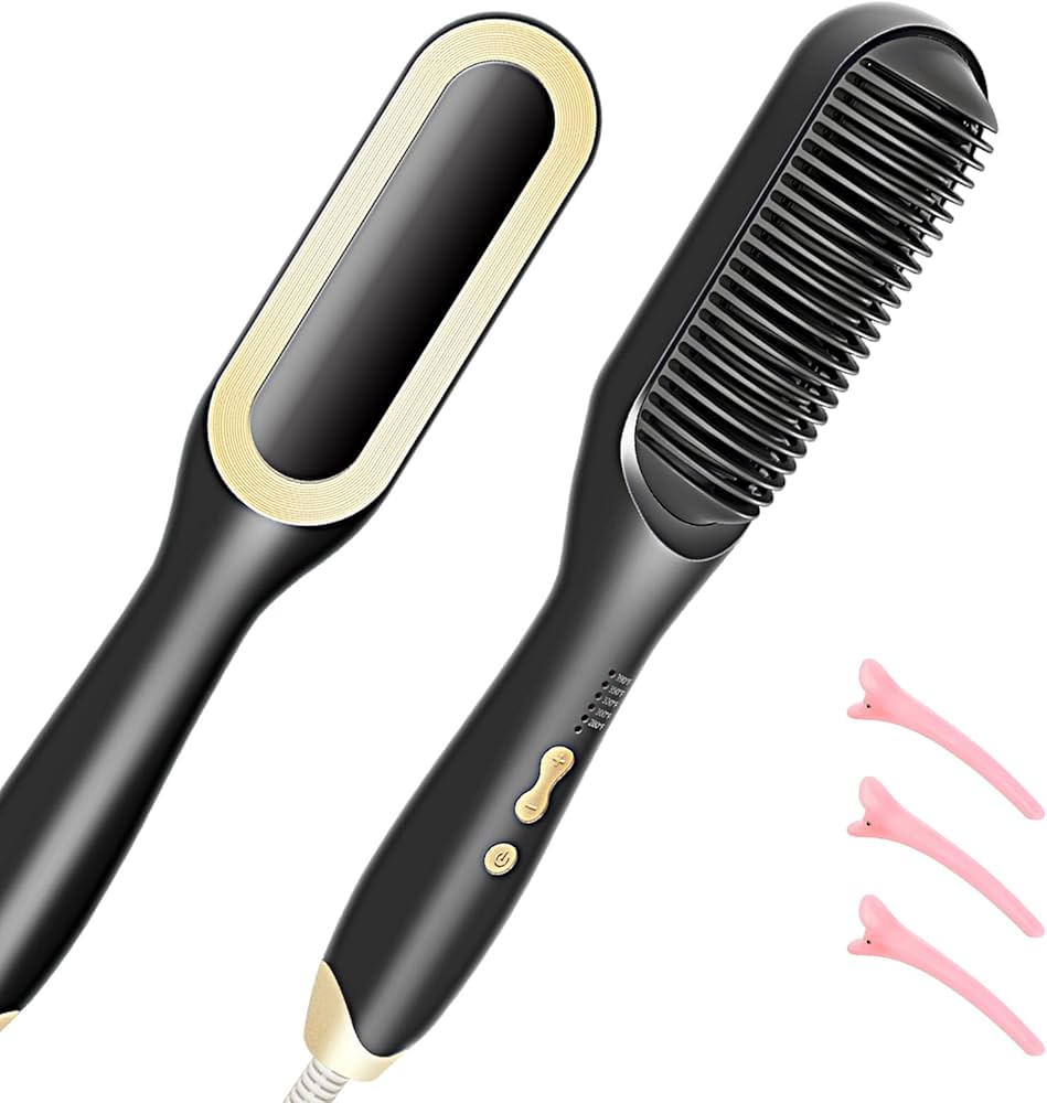 Amazon.com : Hair Straightener Brush-Ionic Hair Brush Straightener Amazon.com : Hair Straightener Brush-Ionic Hair Brush Straightener